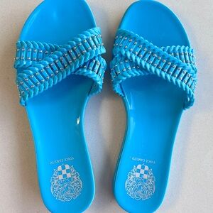 Vince Camuto Vibrant Blue Beaded Sandals
